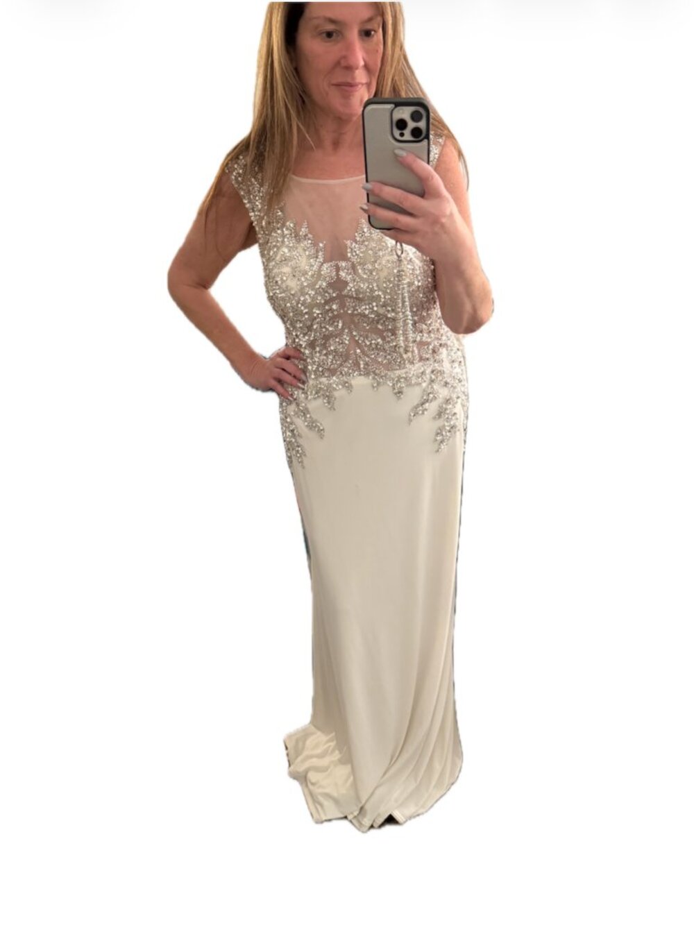 Dave & Johnny Womens Floor Length Mermaid Dress